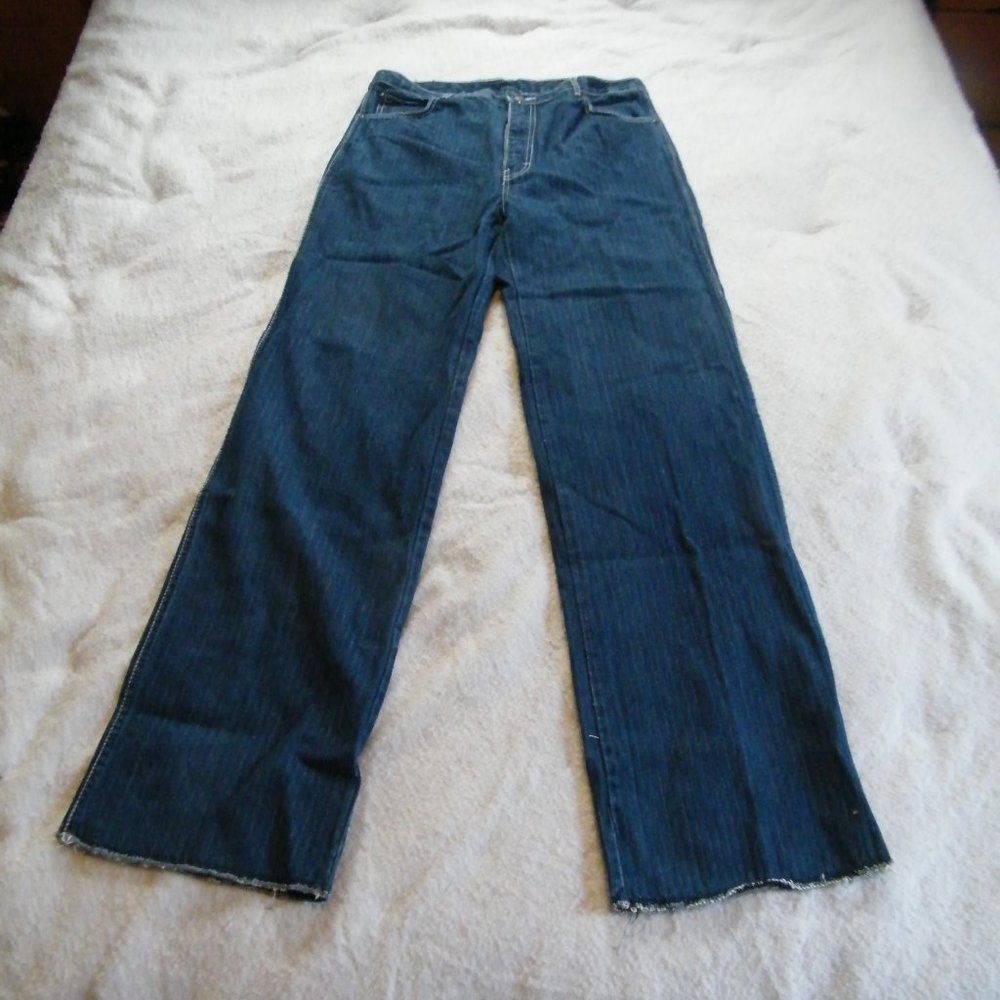 BB Blue Ladies Blue Jeans size 36 Long, 36 inseam, unhemmed